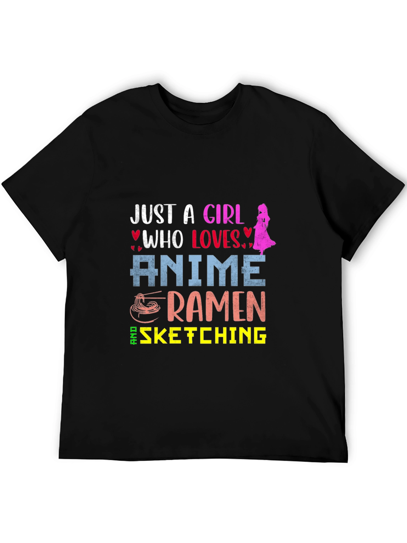 Anime Ramen Sketching Girls Tee