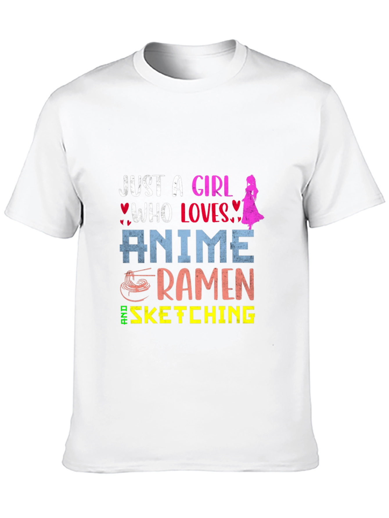 Anime Ramen Sketching Girls Tee