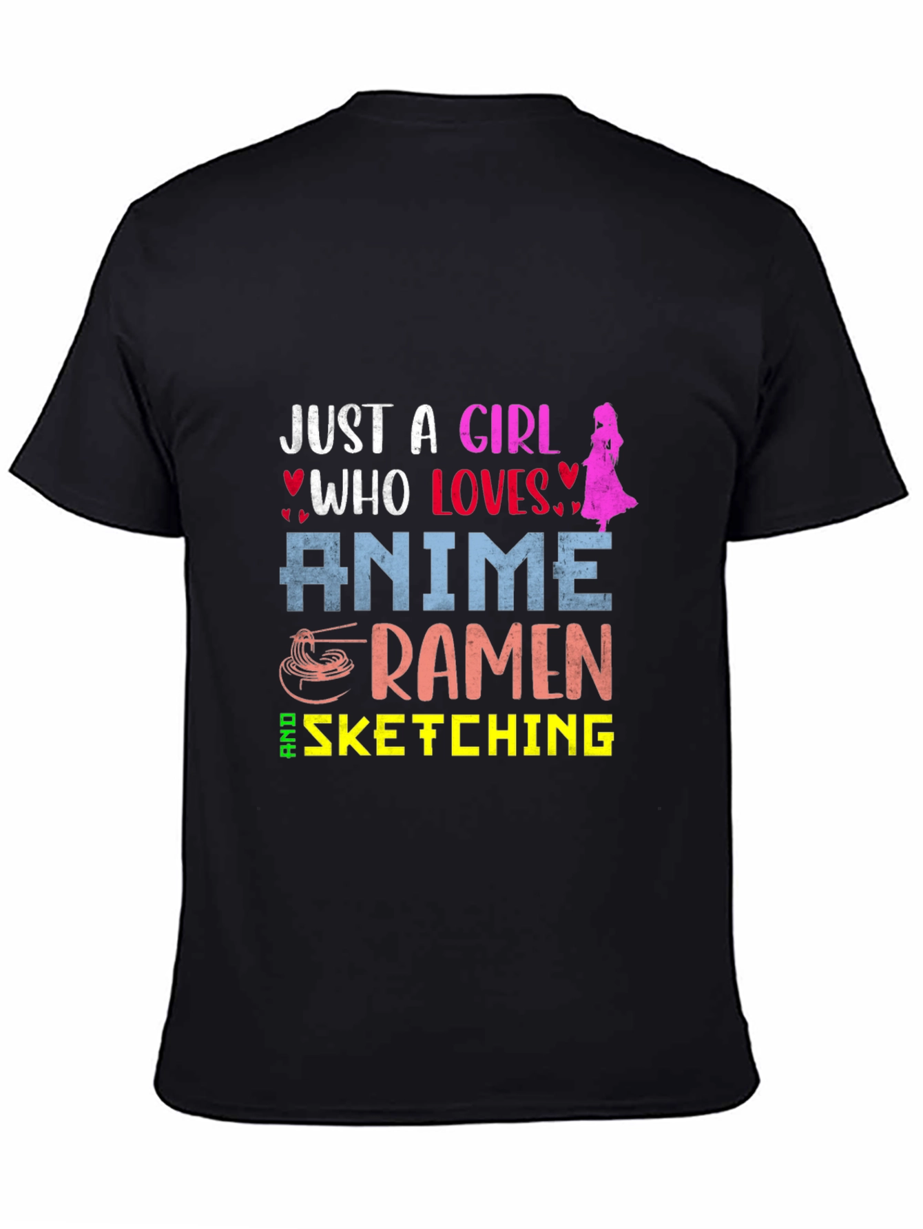 Anime Ramen Sketching Girls Tee