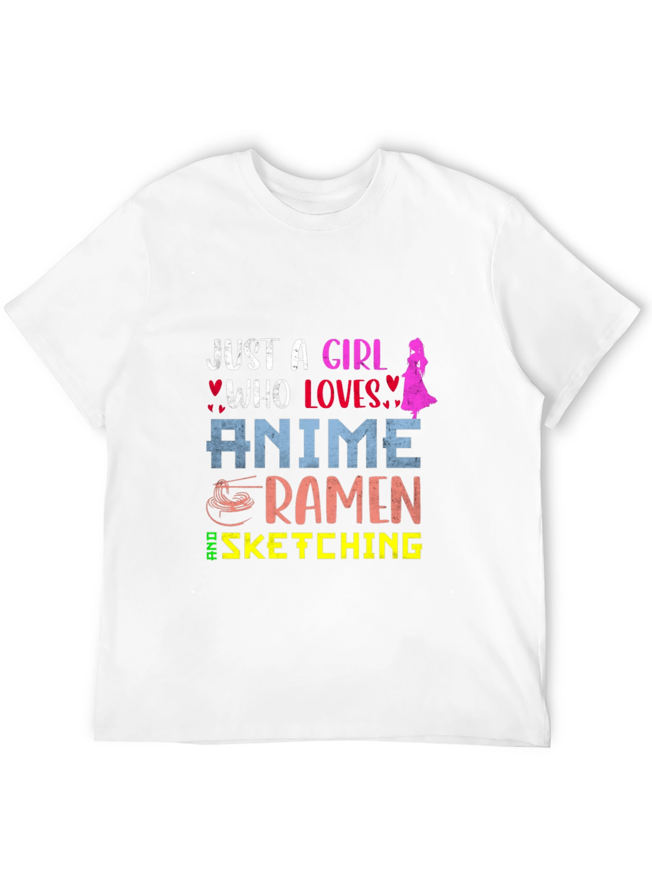 Anime Ramen Sketching Girls Tee