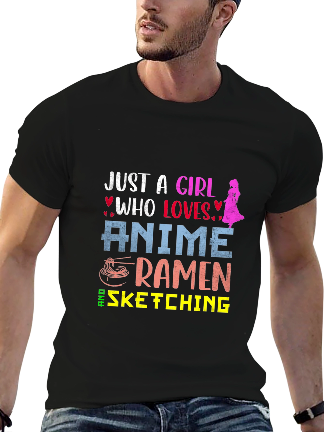 Anime Ramen Sketching Girls Tee