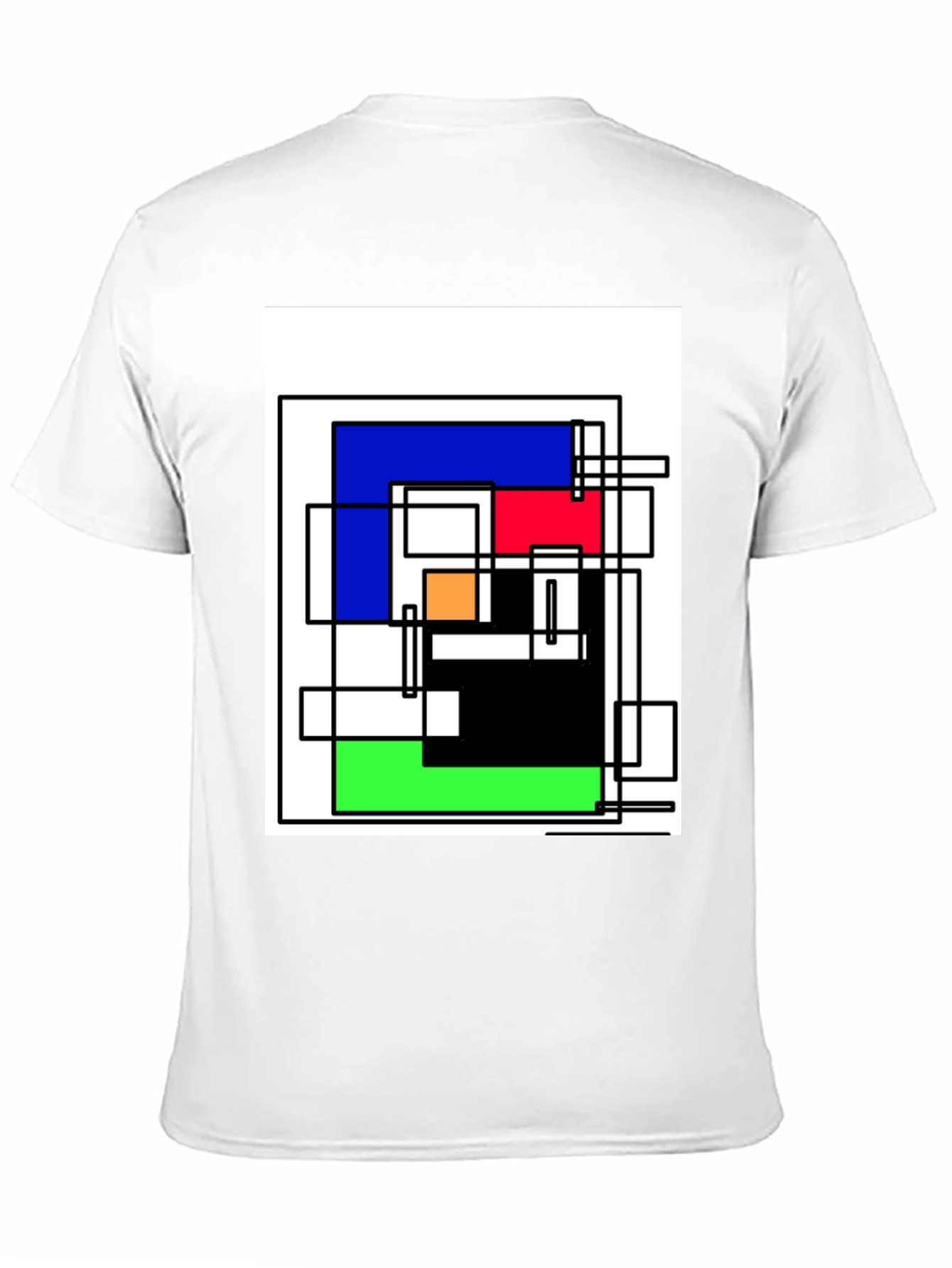 Abstract Geometric Art T-Shirt - Mondrian Style