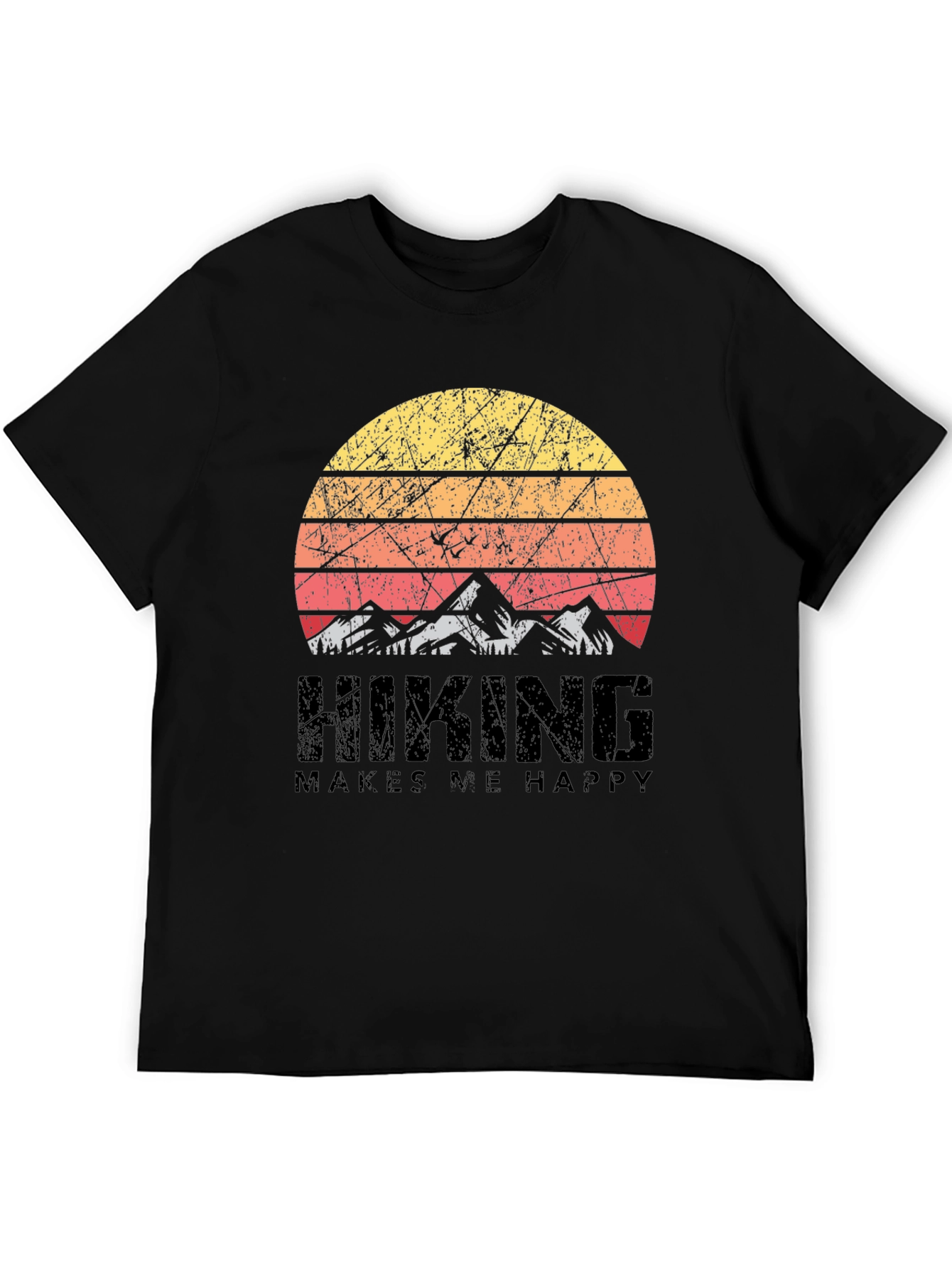 Hiking Makes Me Happy Graphic T-Shirt
