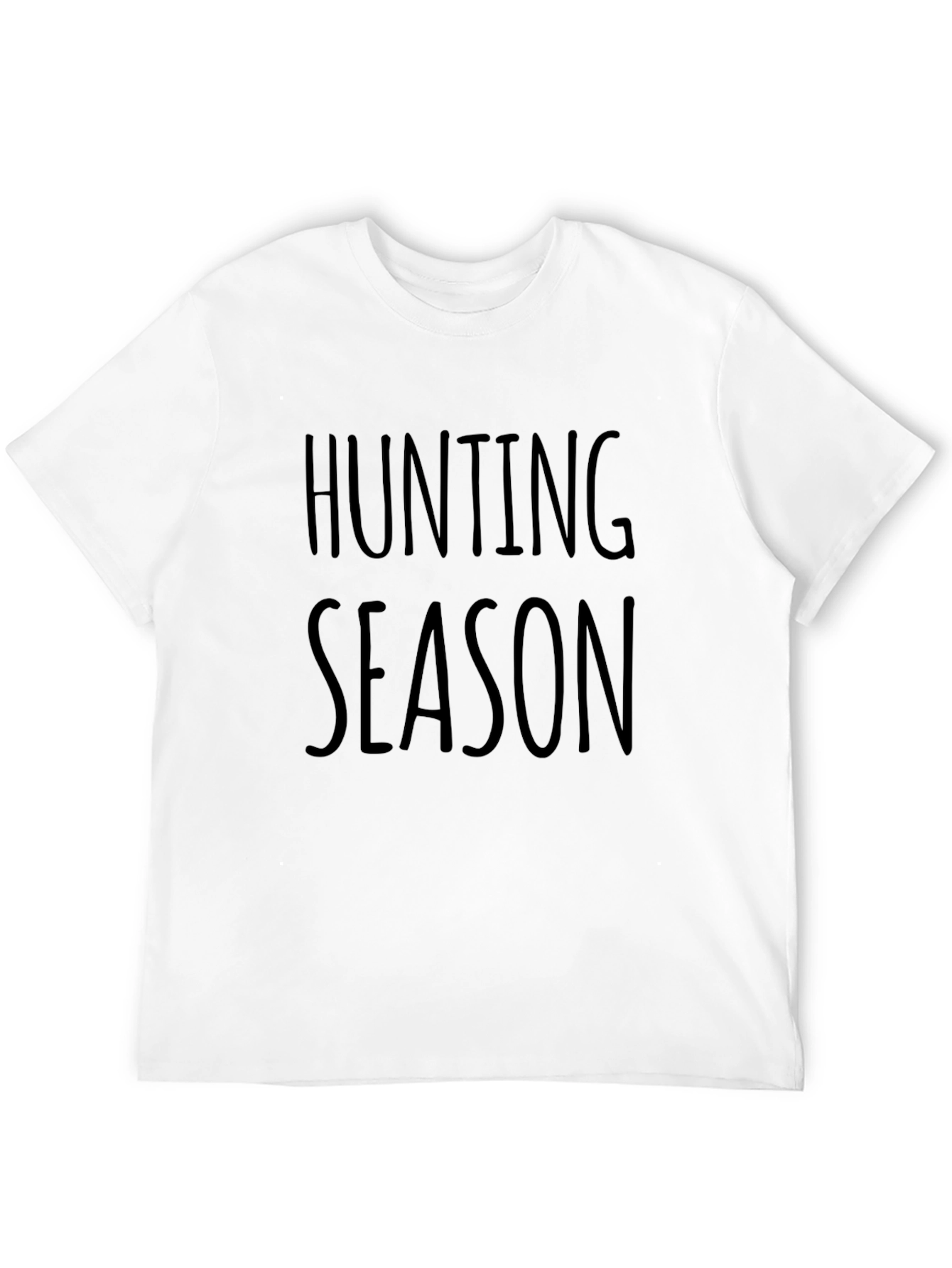 Hunting Season Graphic Print Black T-Shirt