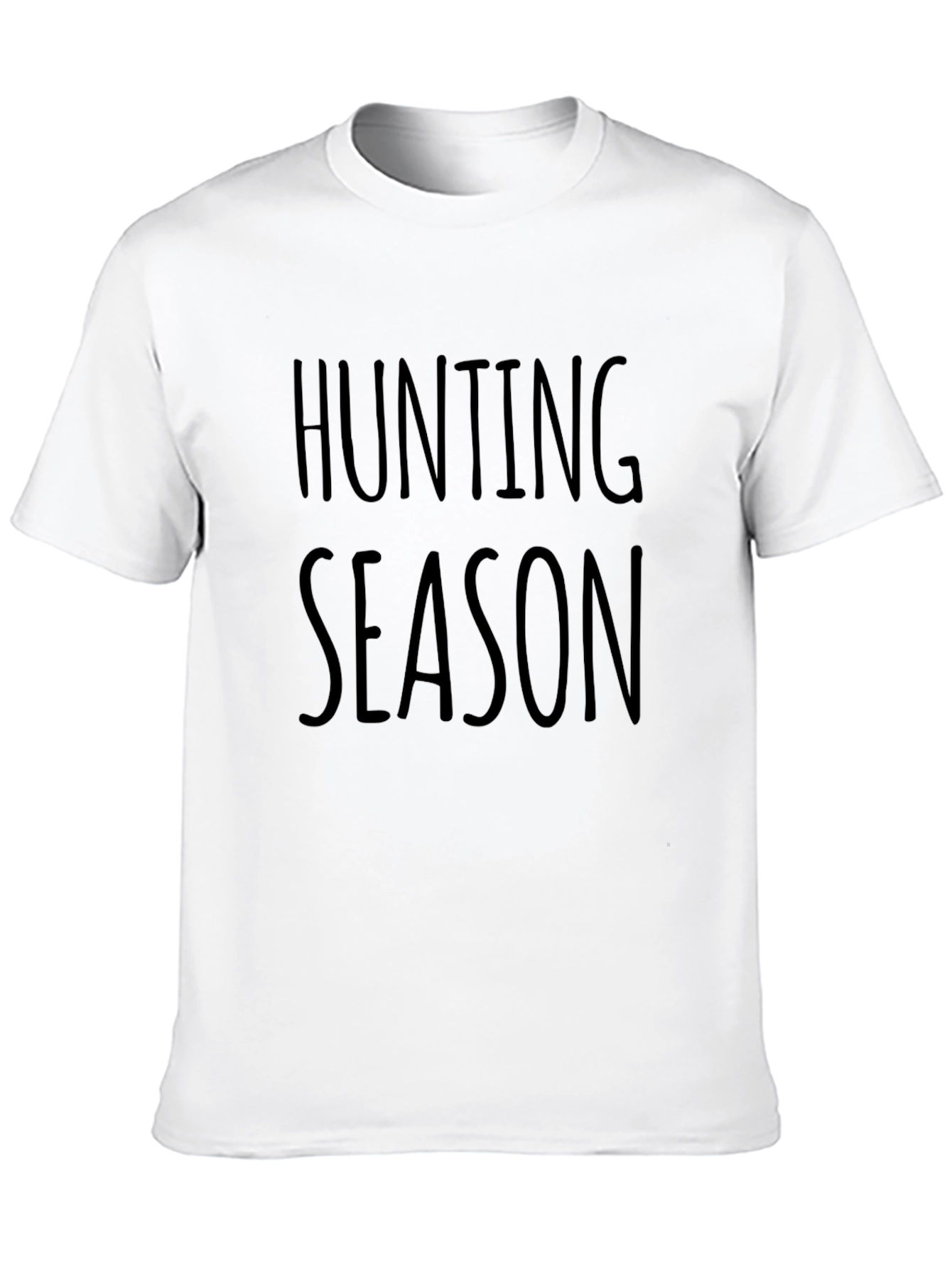 Hunting Season Graphic Print Black T-Shirt