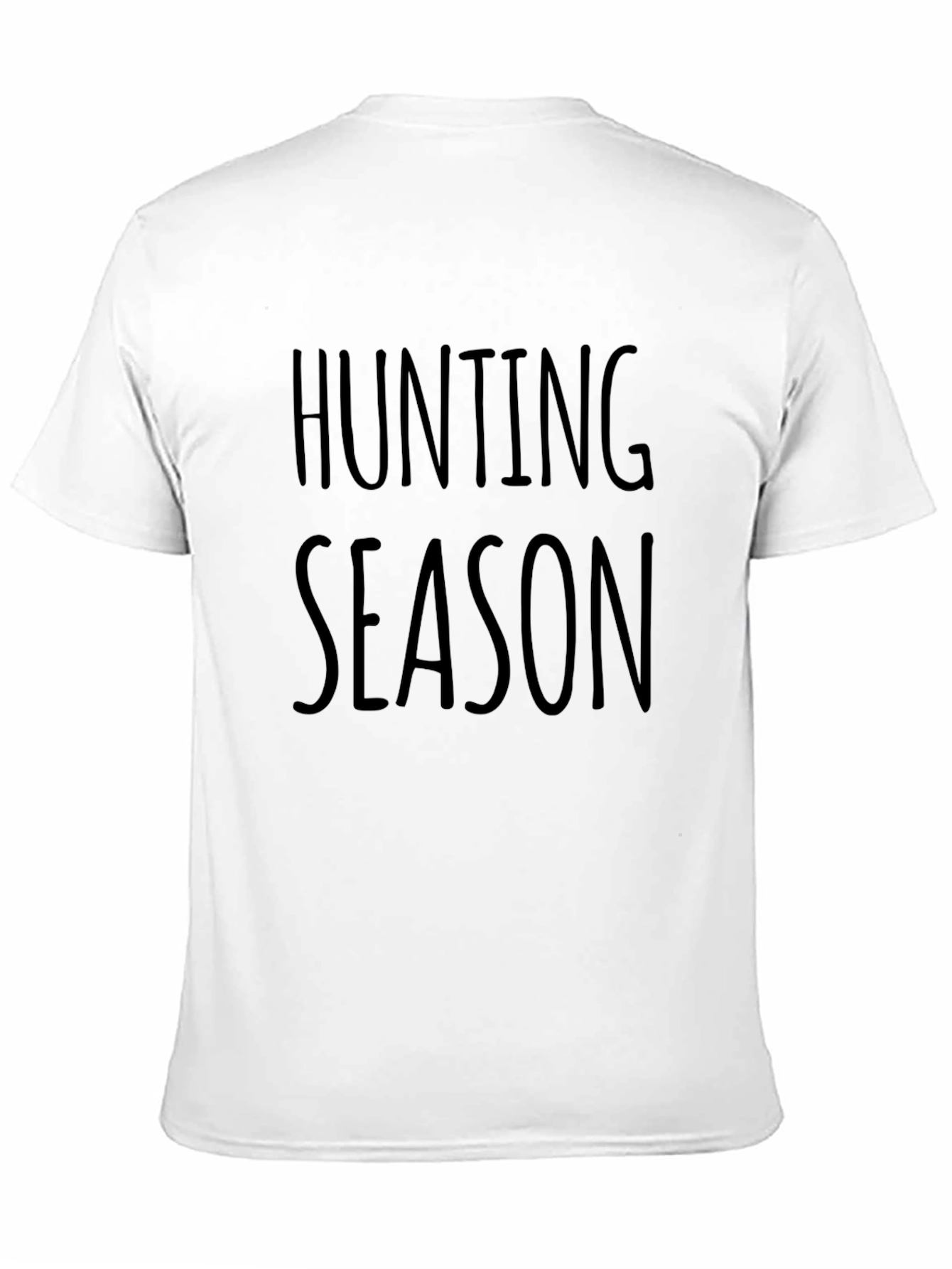 Hunting Season Graphic Print Black T-Shirt
