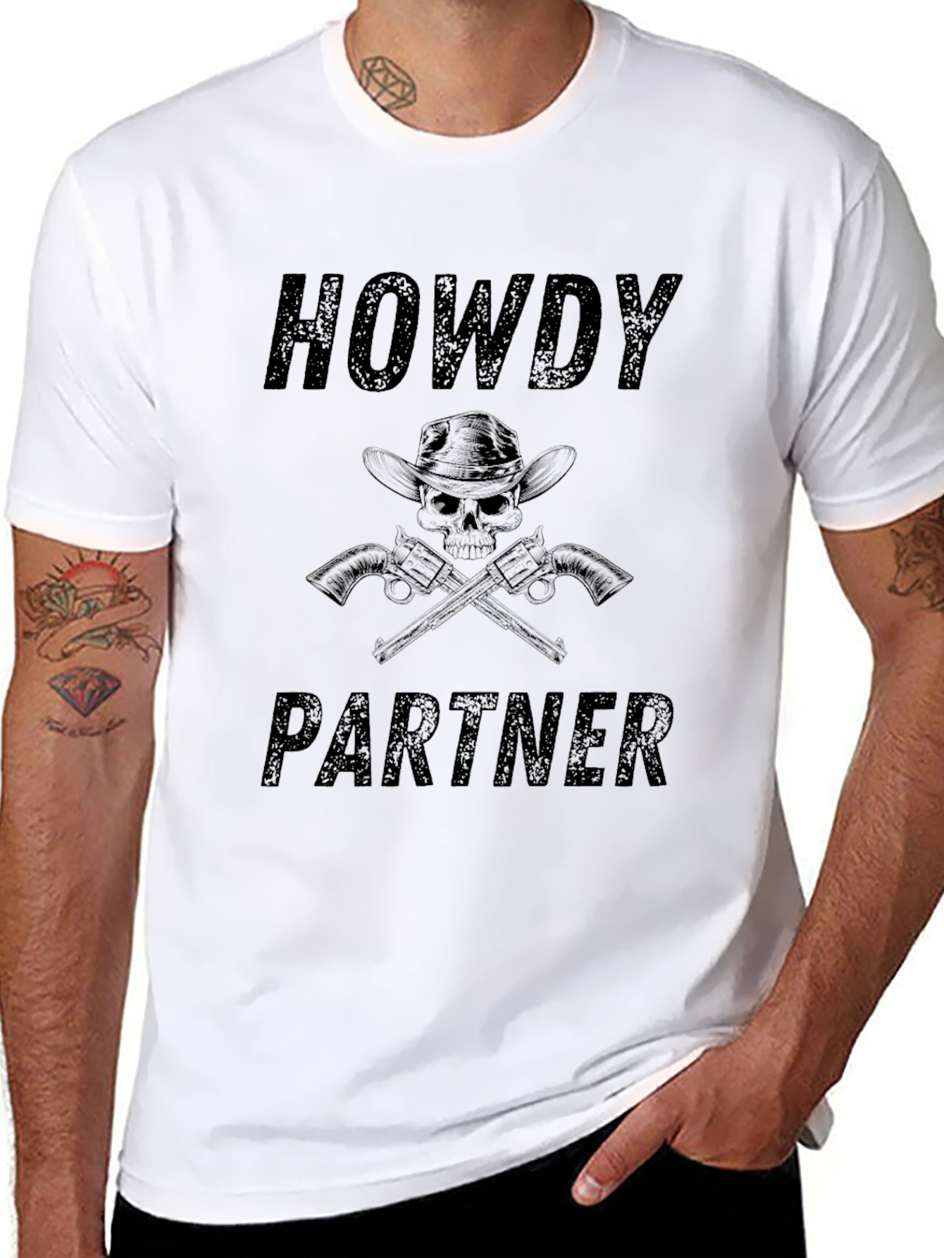 Howdy Partner Graphic Tee - Western Style Shirt