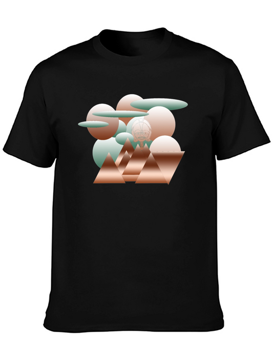 Abstract Geometric Graphic Print T-Shirt