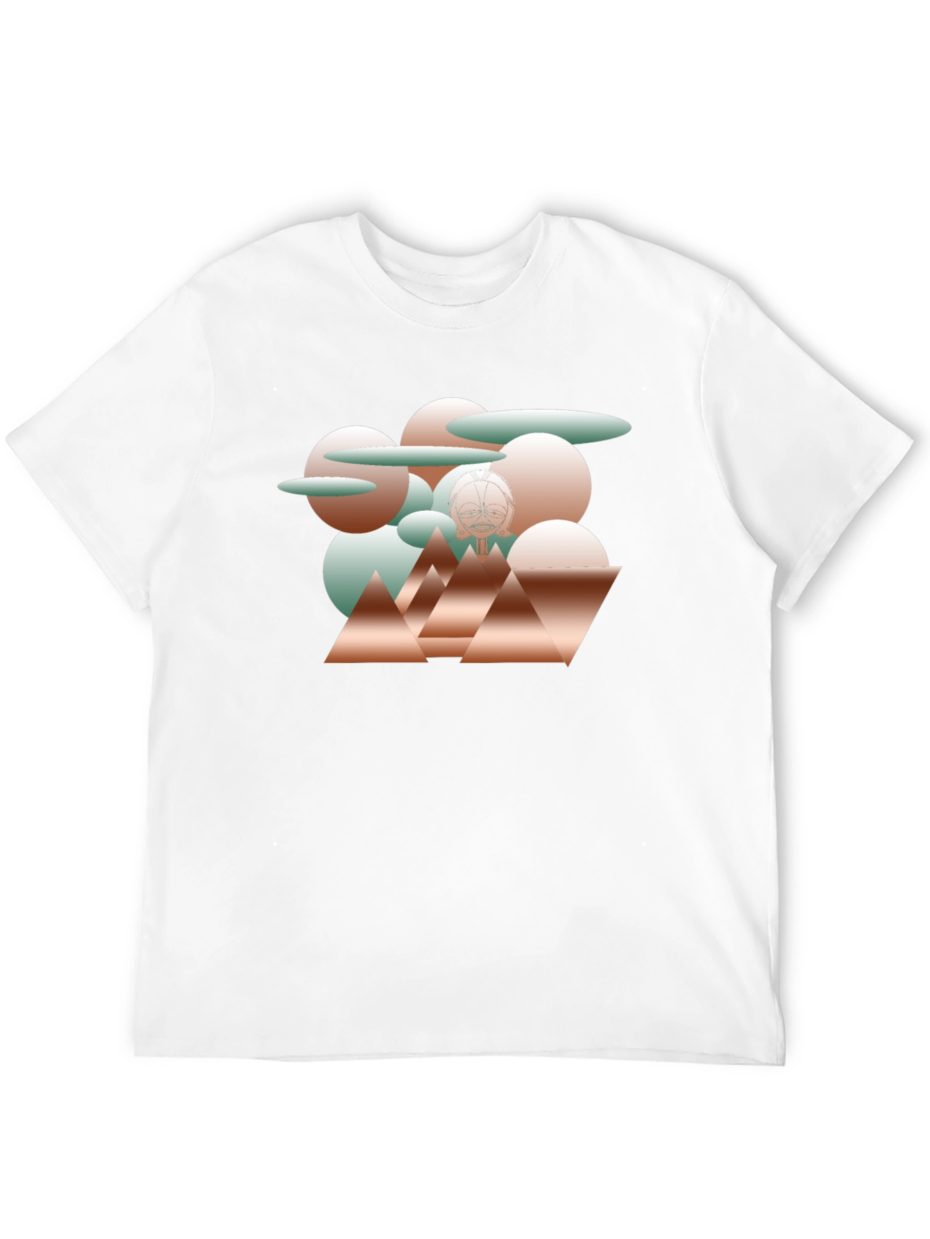 Abstract Geometric Graphic Print T-Shirt