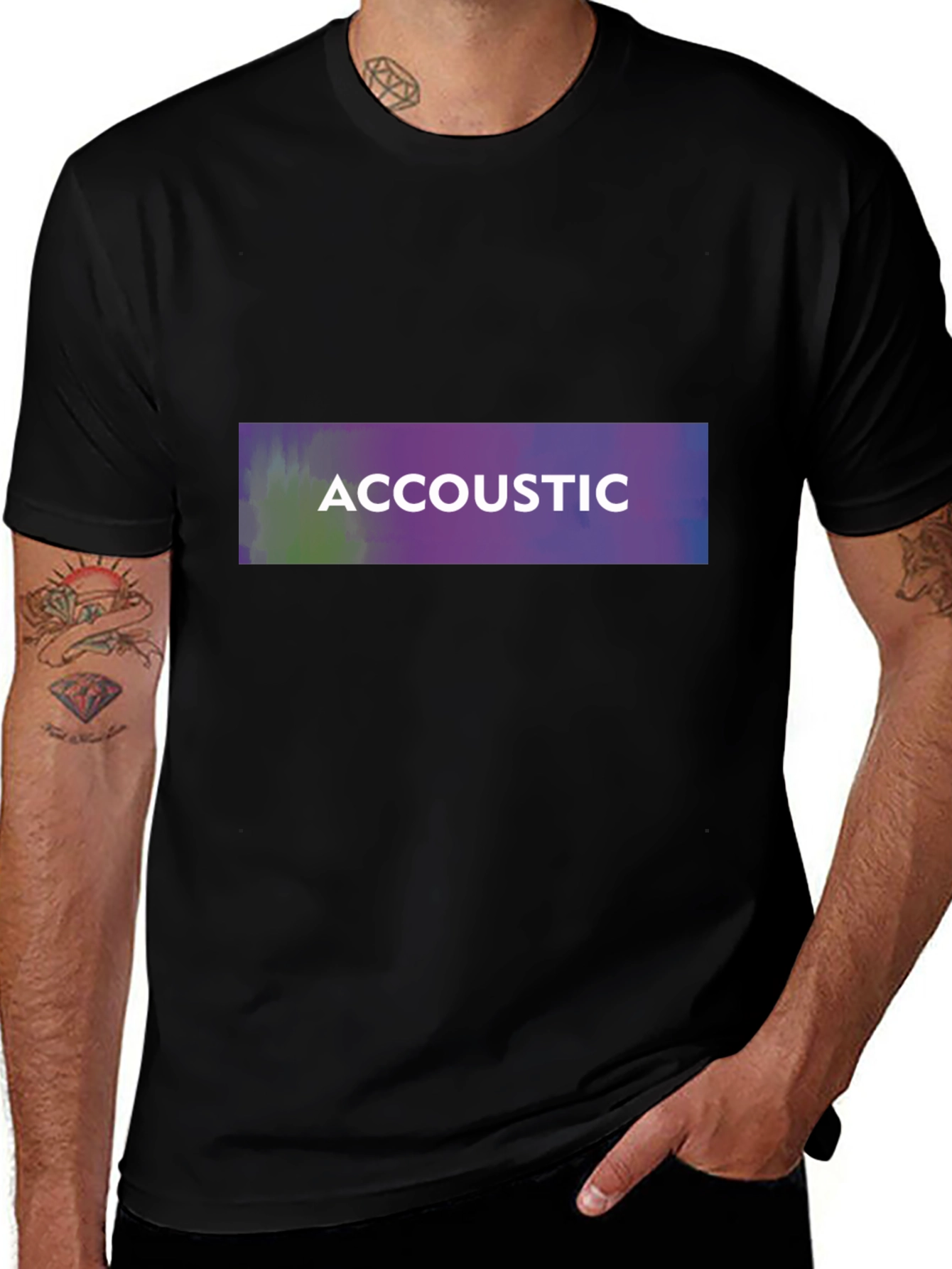 Accoustic Graphic Tee - Modern Style