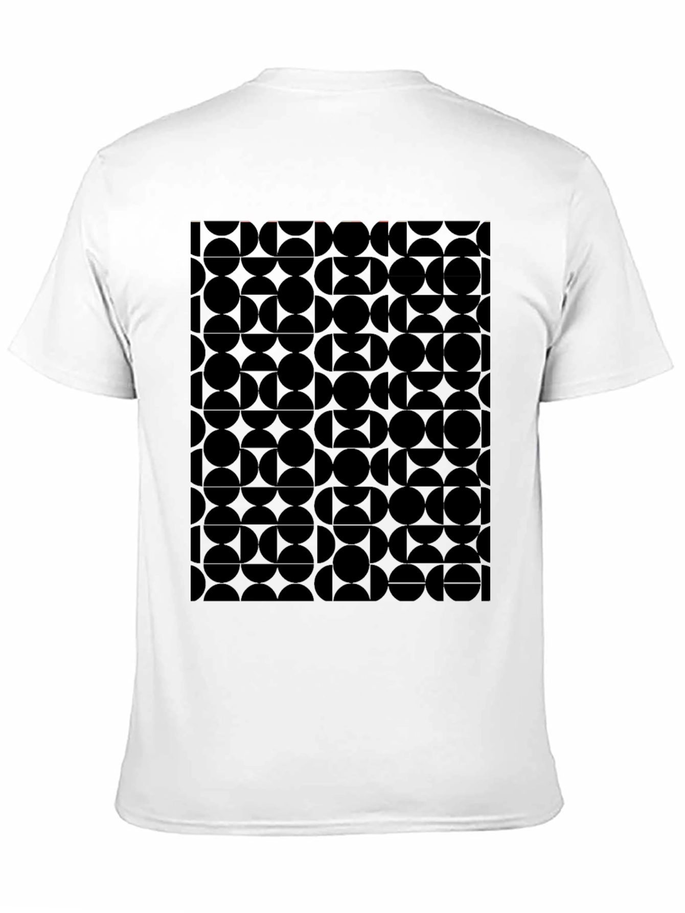 Abstract Geometric Black T-Shirt