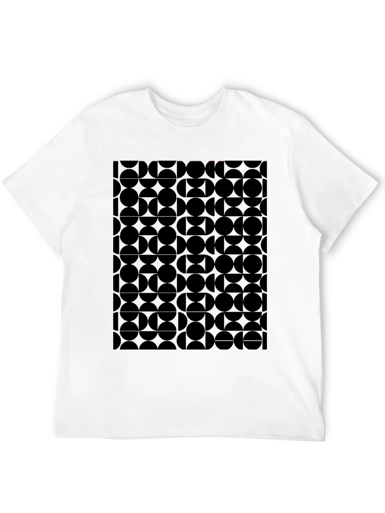 Abstract Geometric Black T-Shirt