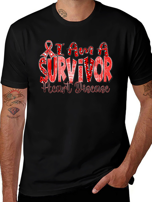I Am A Survivor Heart Disease Awareness T-Shirt