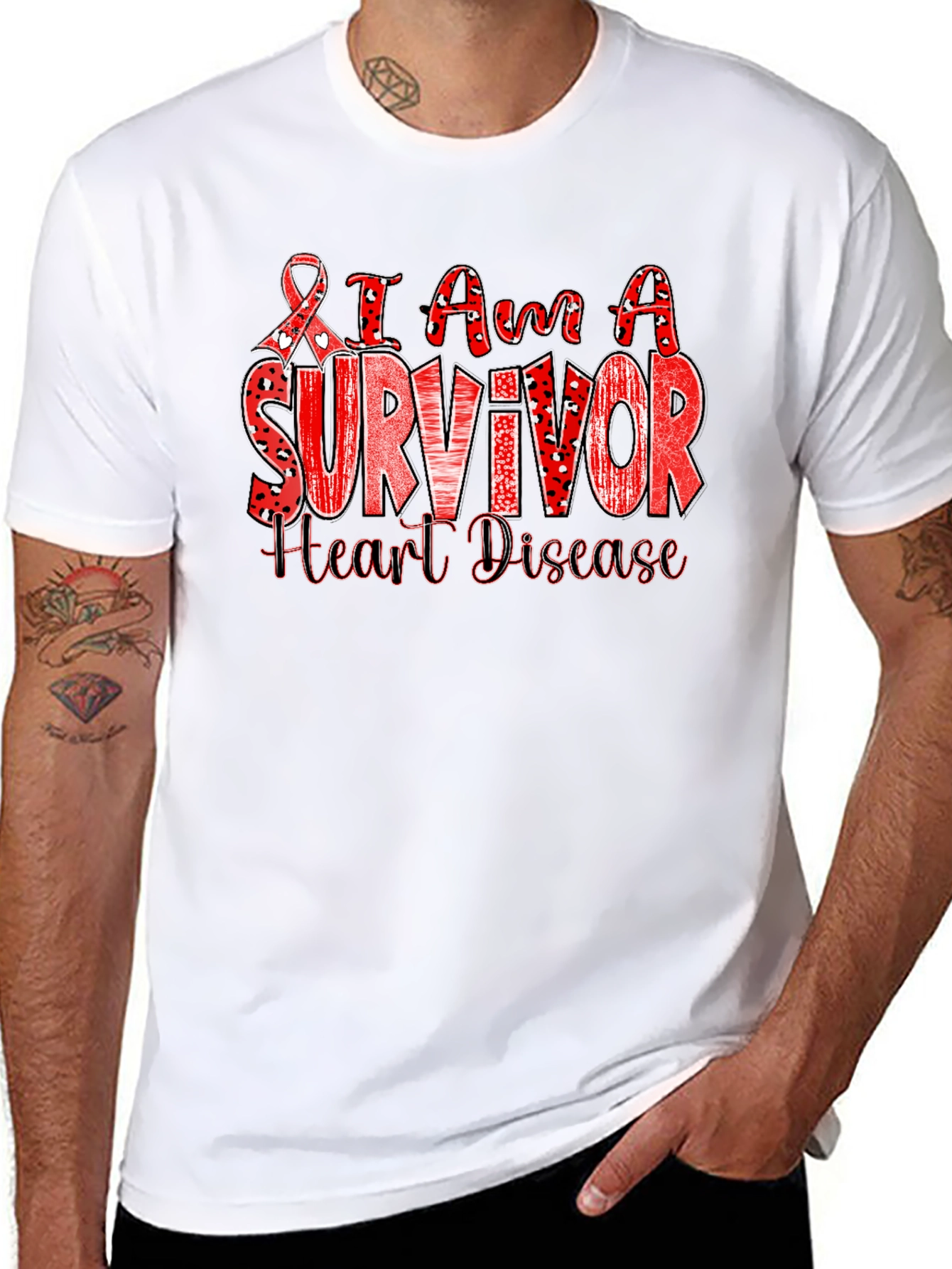 I Am A Survivor Heart Disease Awareness T-Shirt