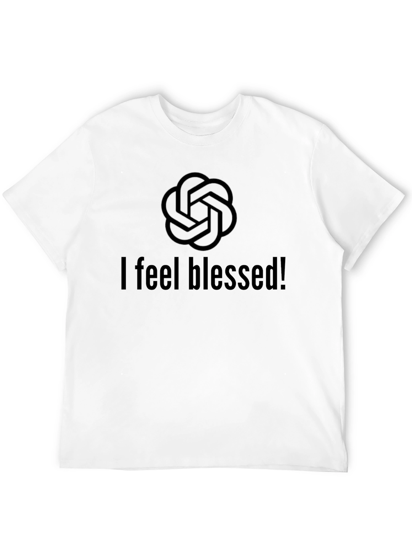 I Feel Blessed Black T-Shirt