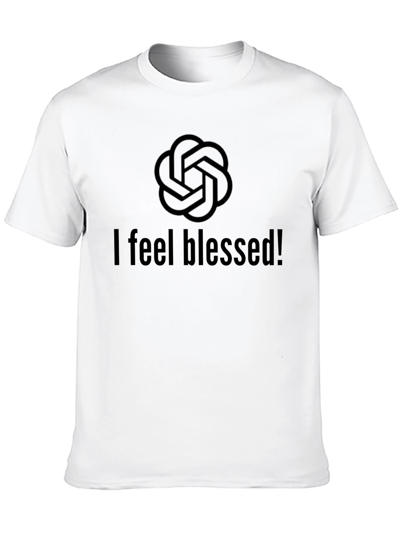 I Feel Blessed Black T-Shirt