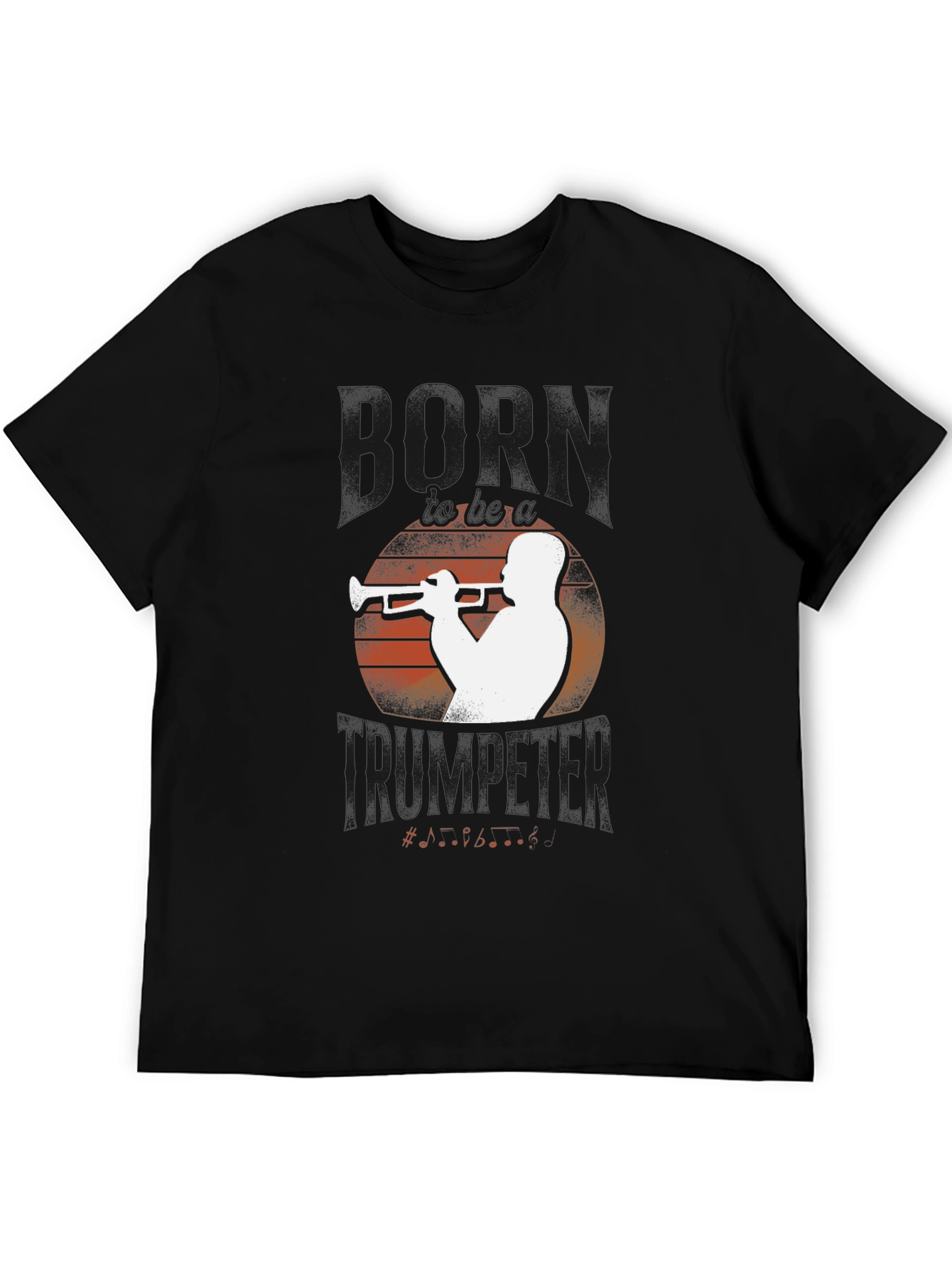 Horn Trumpeter Graphic Tee - Black