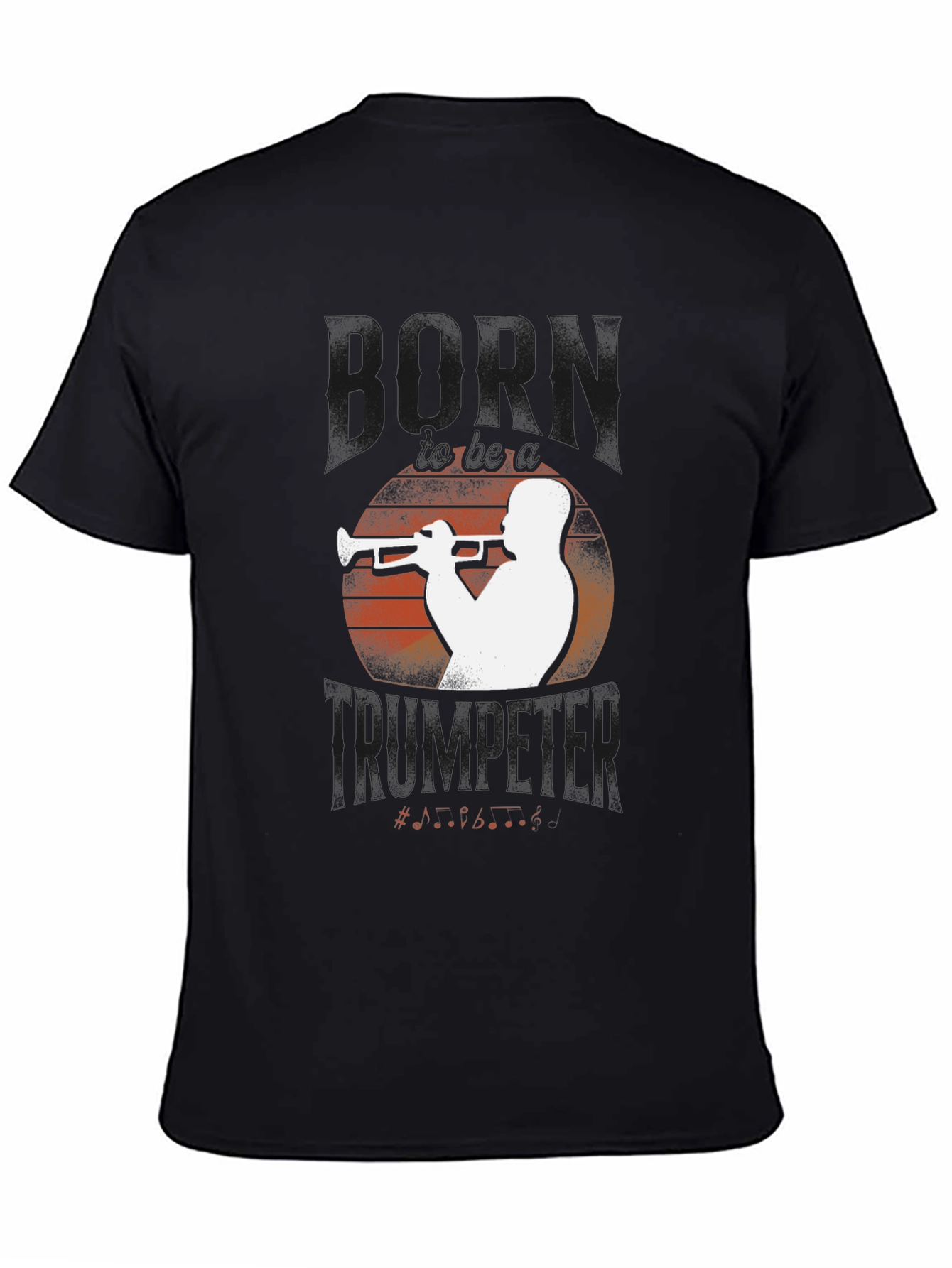 Horn Trumpeter Graphic Tee - Black