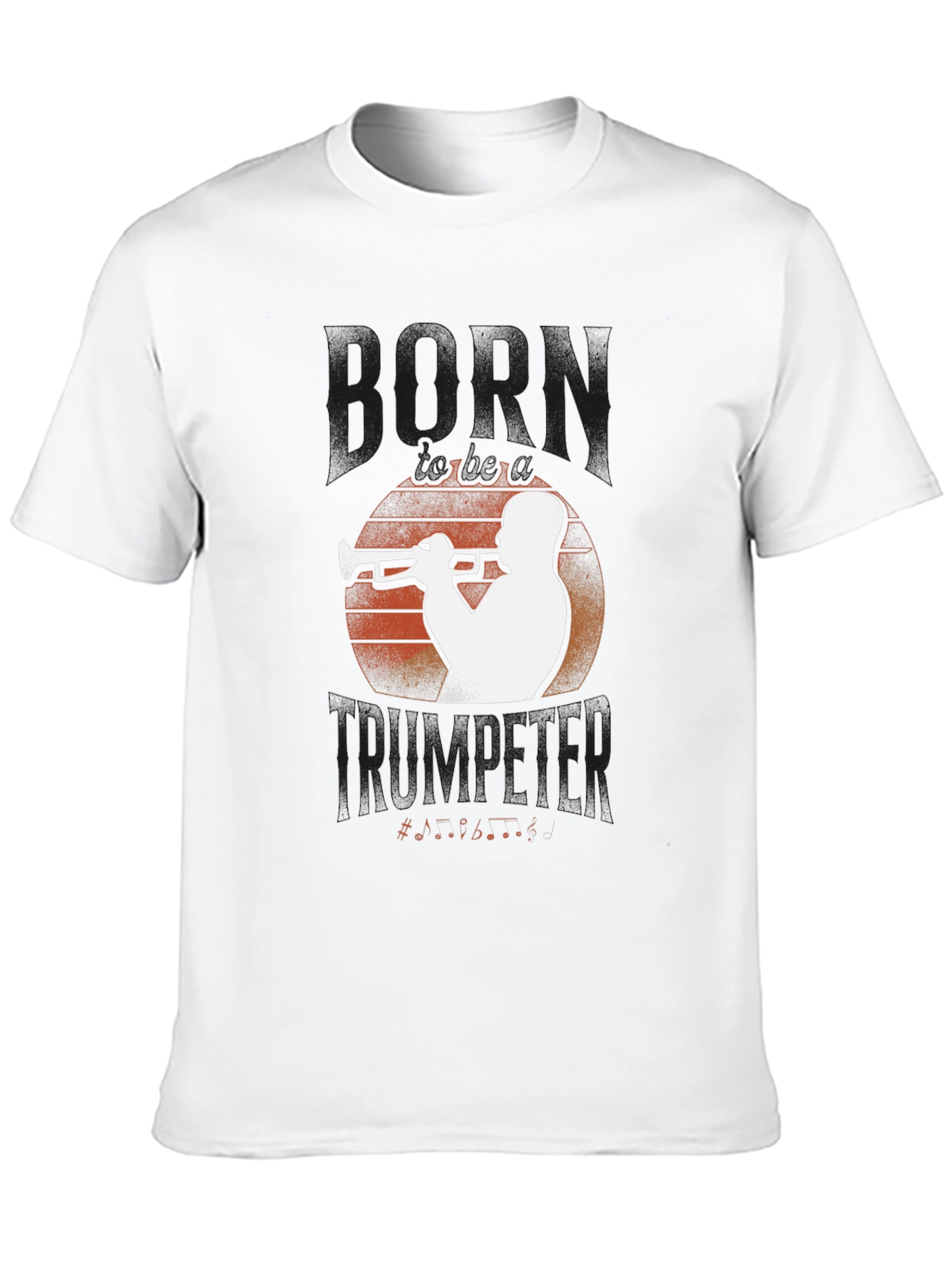 Horn Trumpeter Graphic Tee - Black
