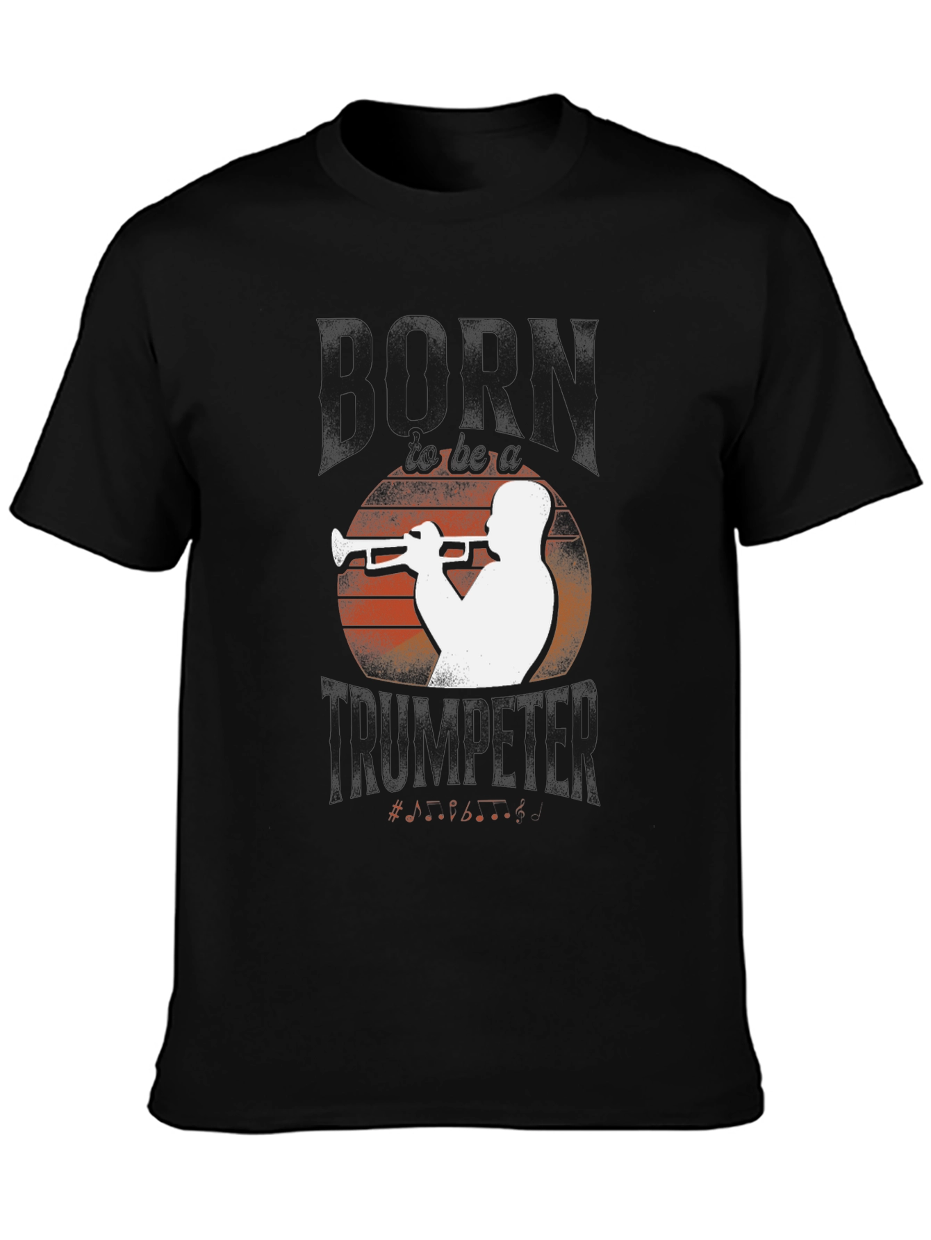 Horn Trumpeter Graphic Tee - Black