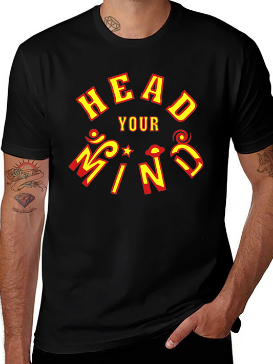 Head Your Mind Graphic Black T-Shirt