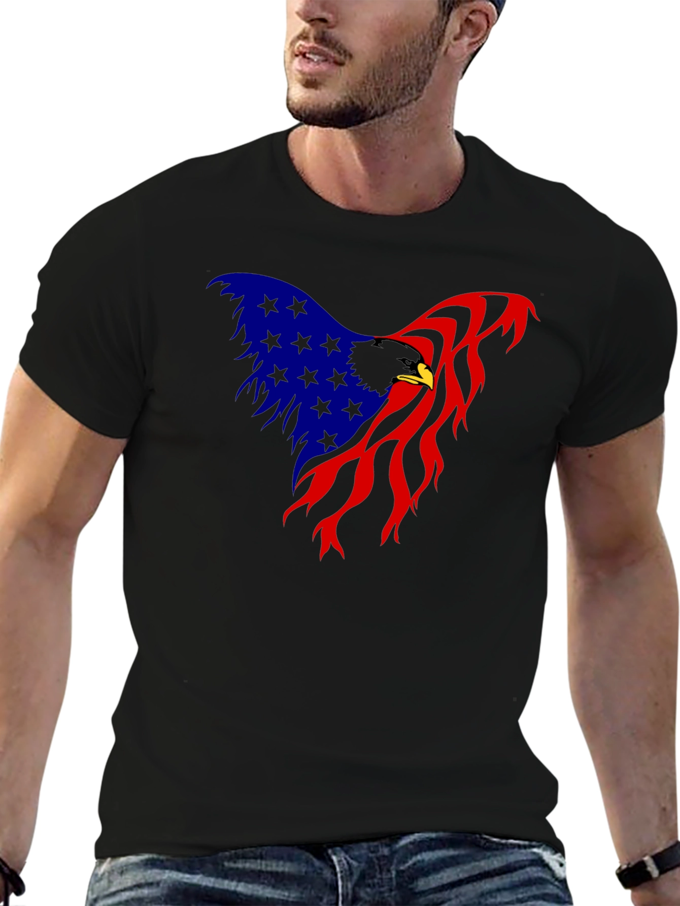 American Eagle Graphic Black T-Shirt