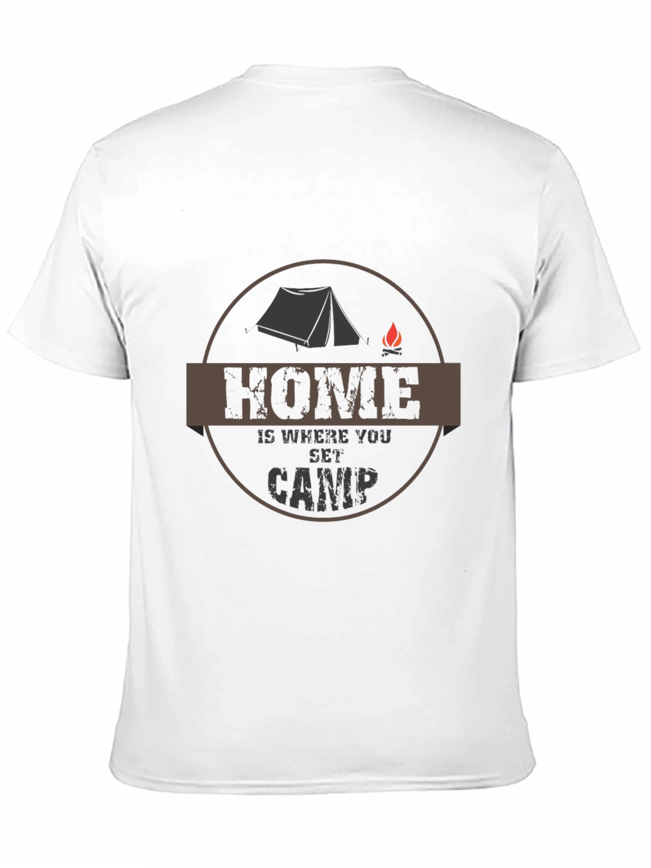 Home Is Where You Set Camp Black T-Shirt
