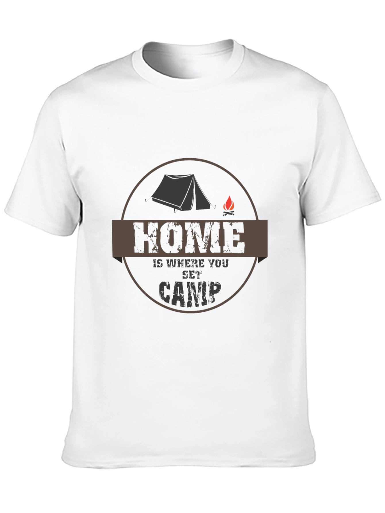 Home Is Where You Set Camp Black T-Shirt