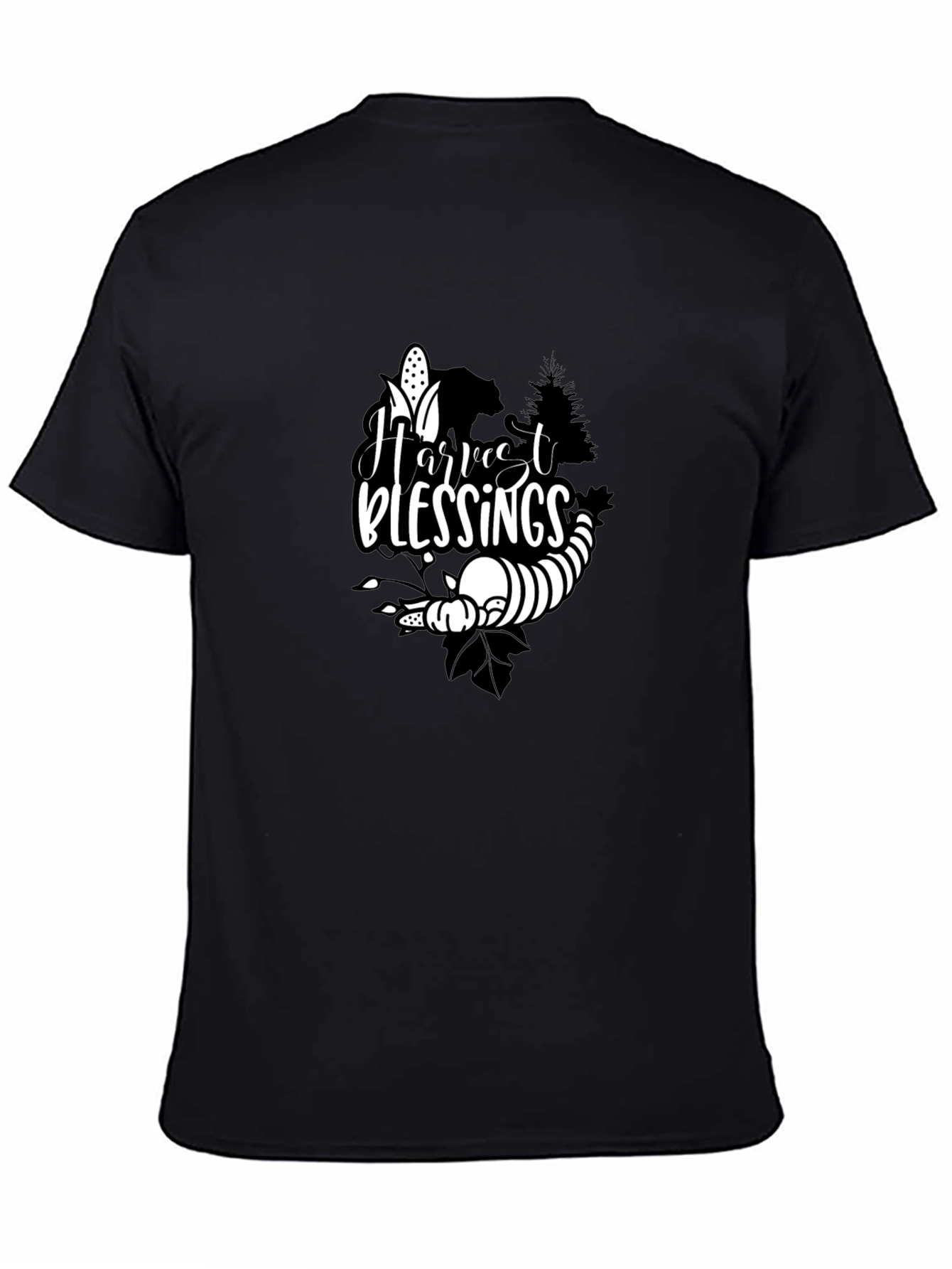 Harvest Blessings Black T-Shirt