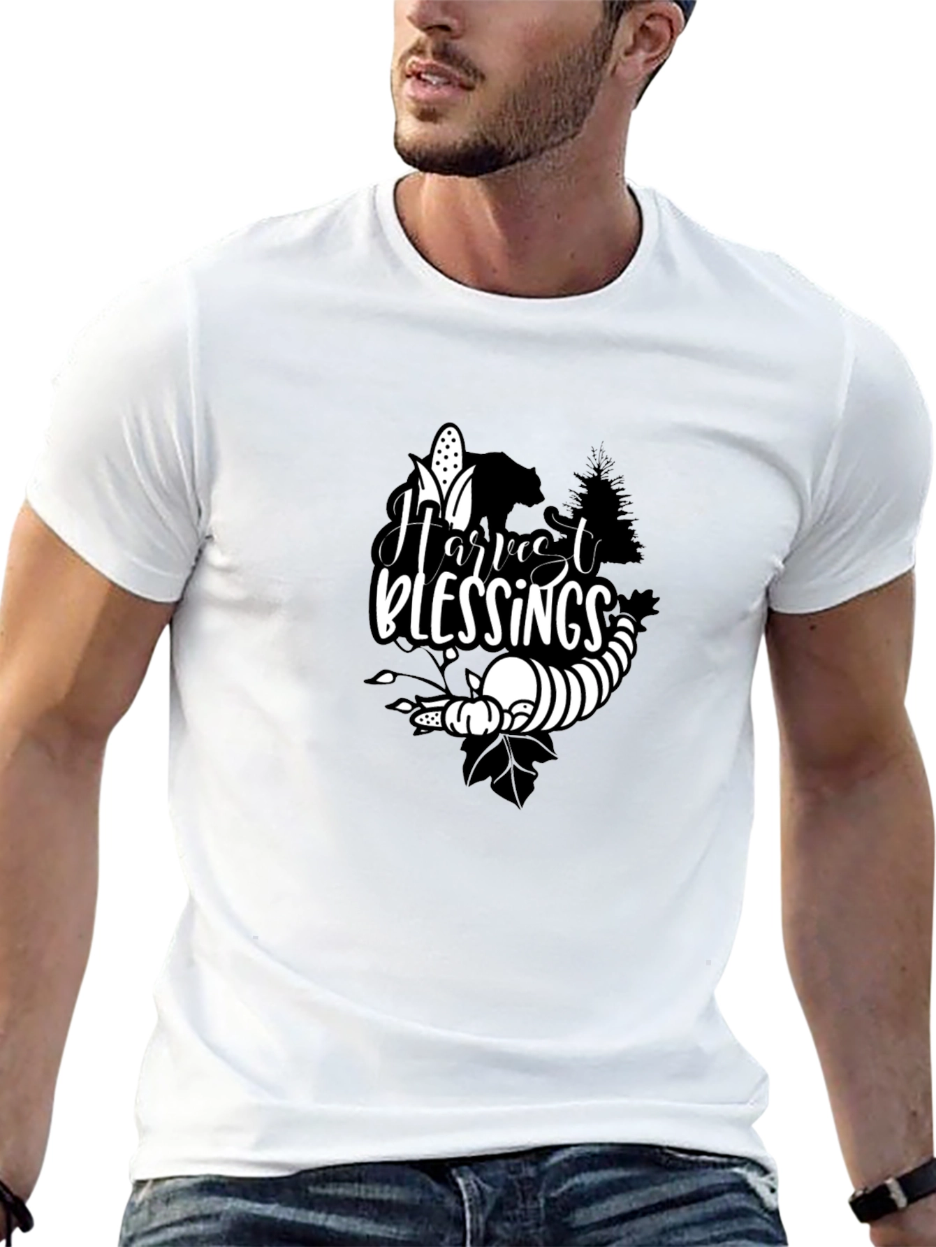 Harvest Blessings Black T-Shirt