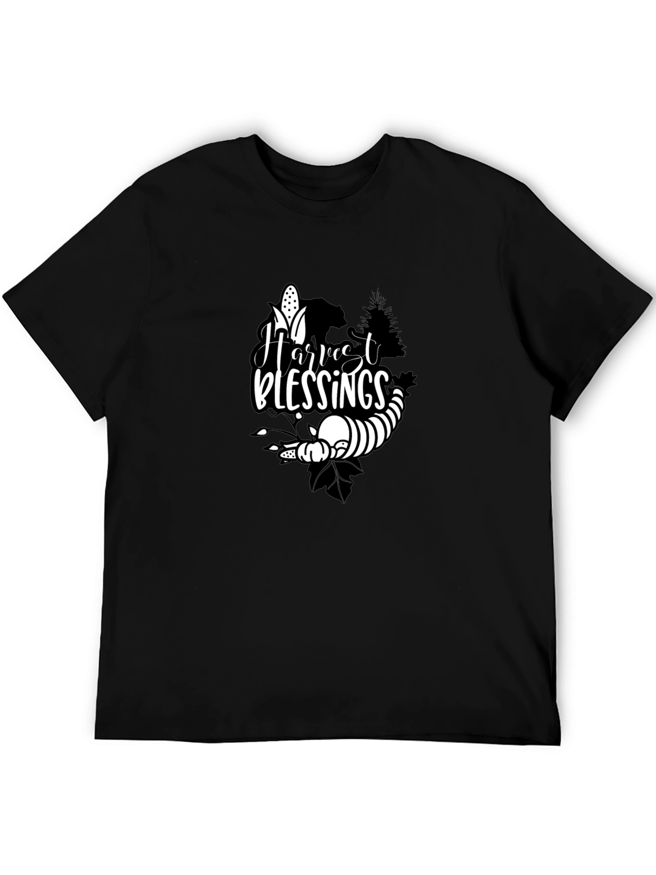 Harvest Blessings Black T-Shirt
