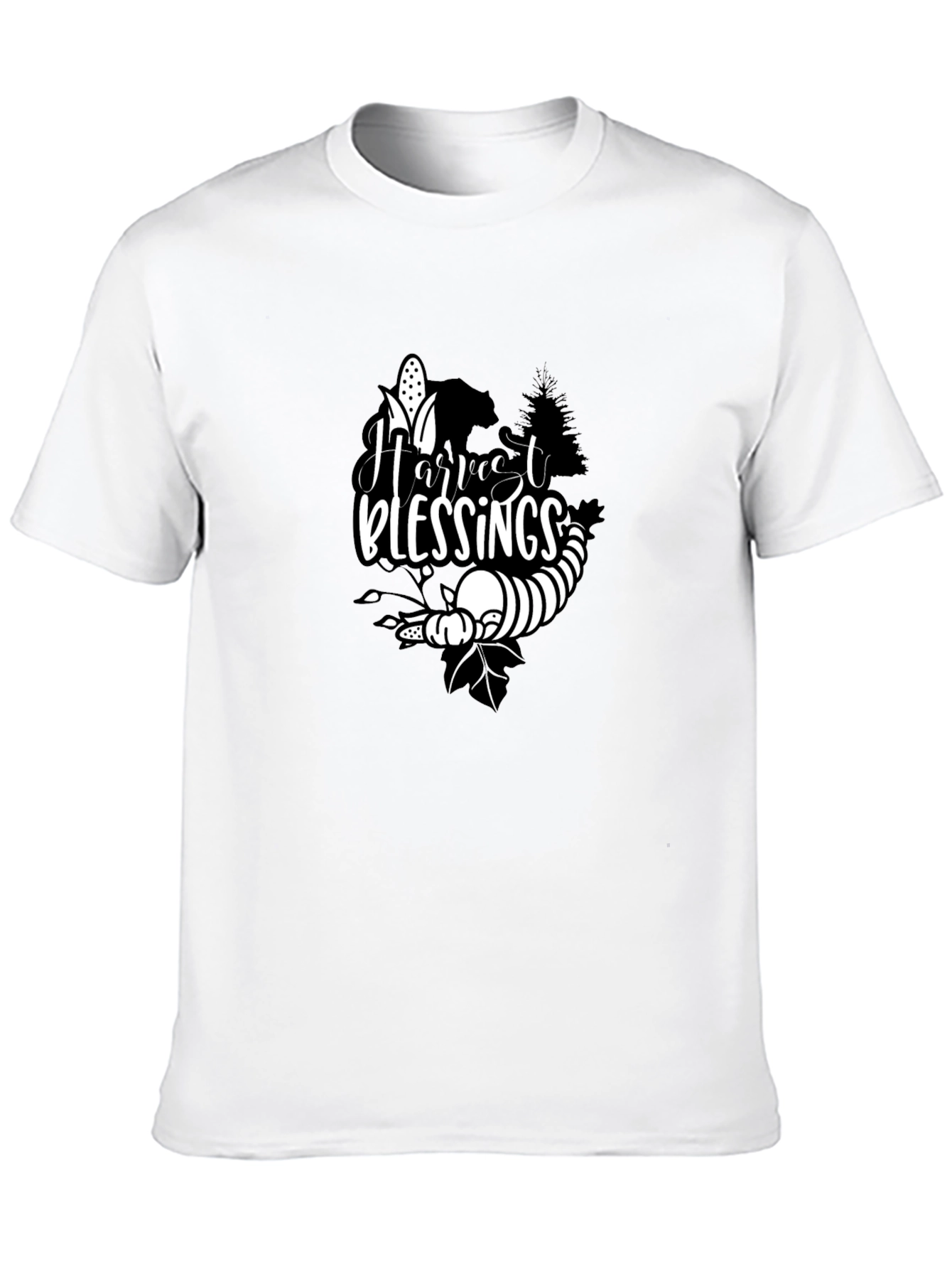 Harvest Blessings Black T-Shirt