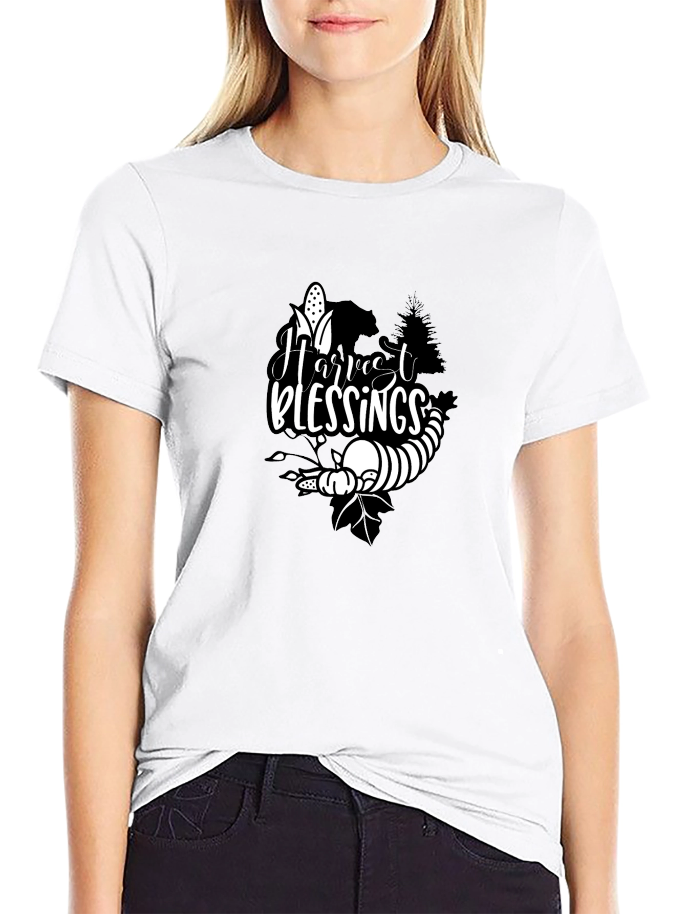 Harvest Blessings Black T-Shirt