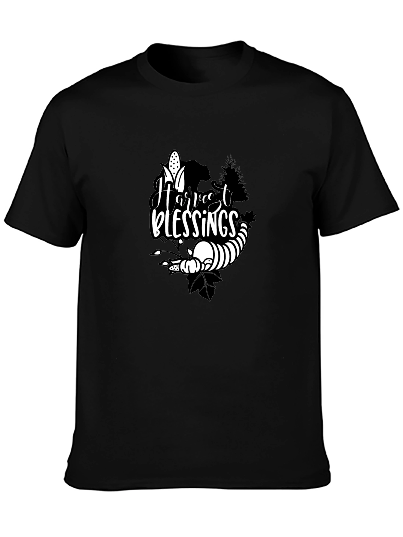 Harvest Blessings Black T-Shirt