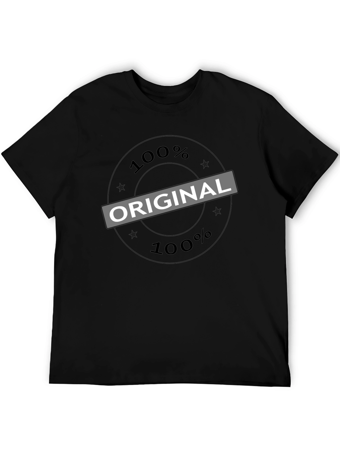 100% Original Black T-Shirt | Mens Fashion