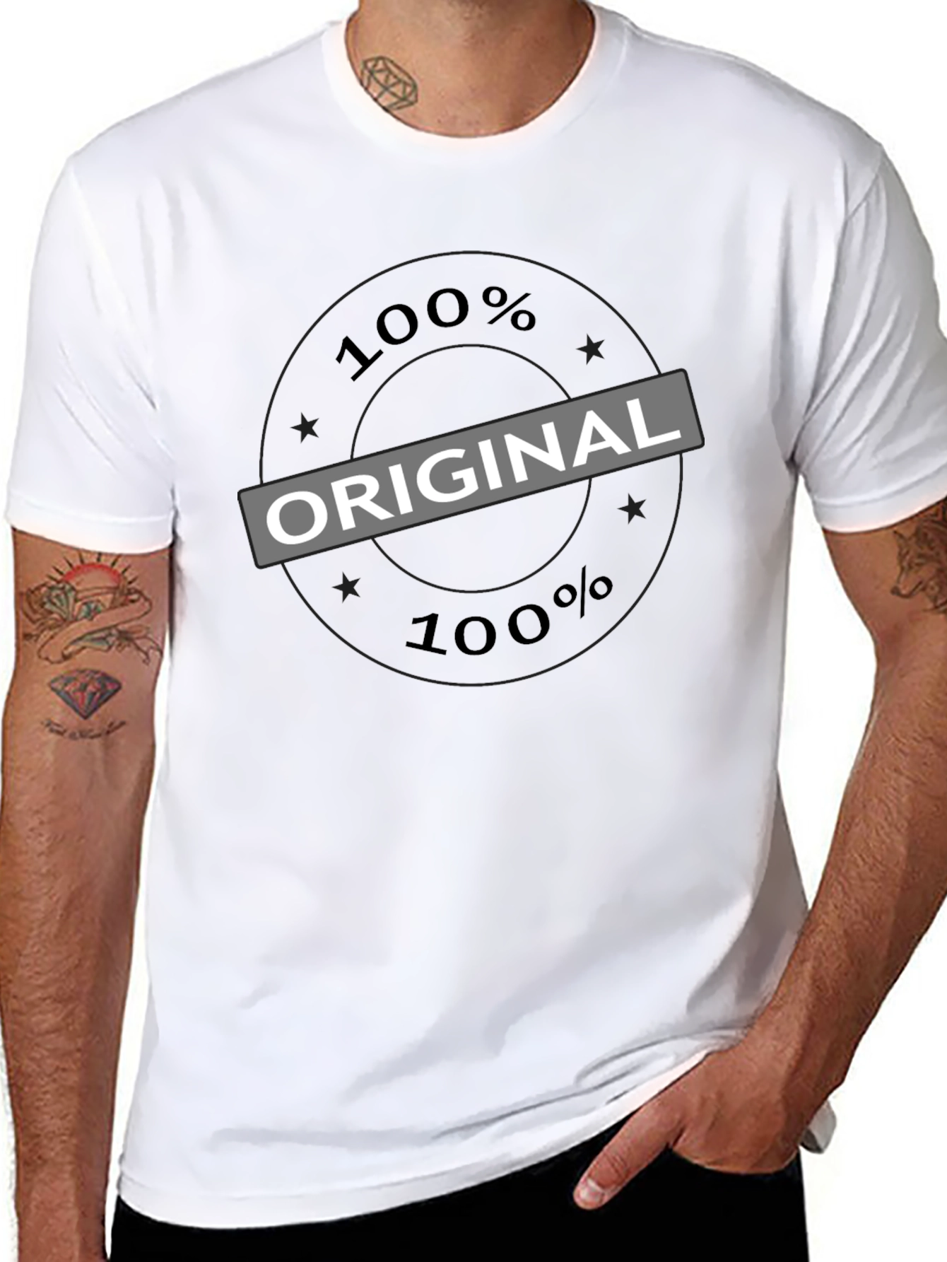 100% Original Black T-Shirt | Mens Fashion