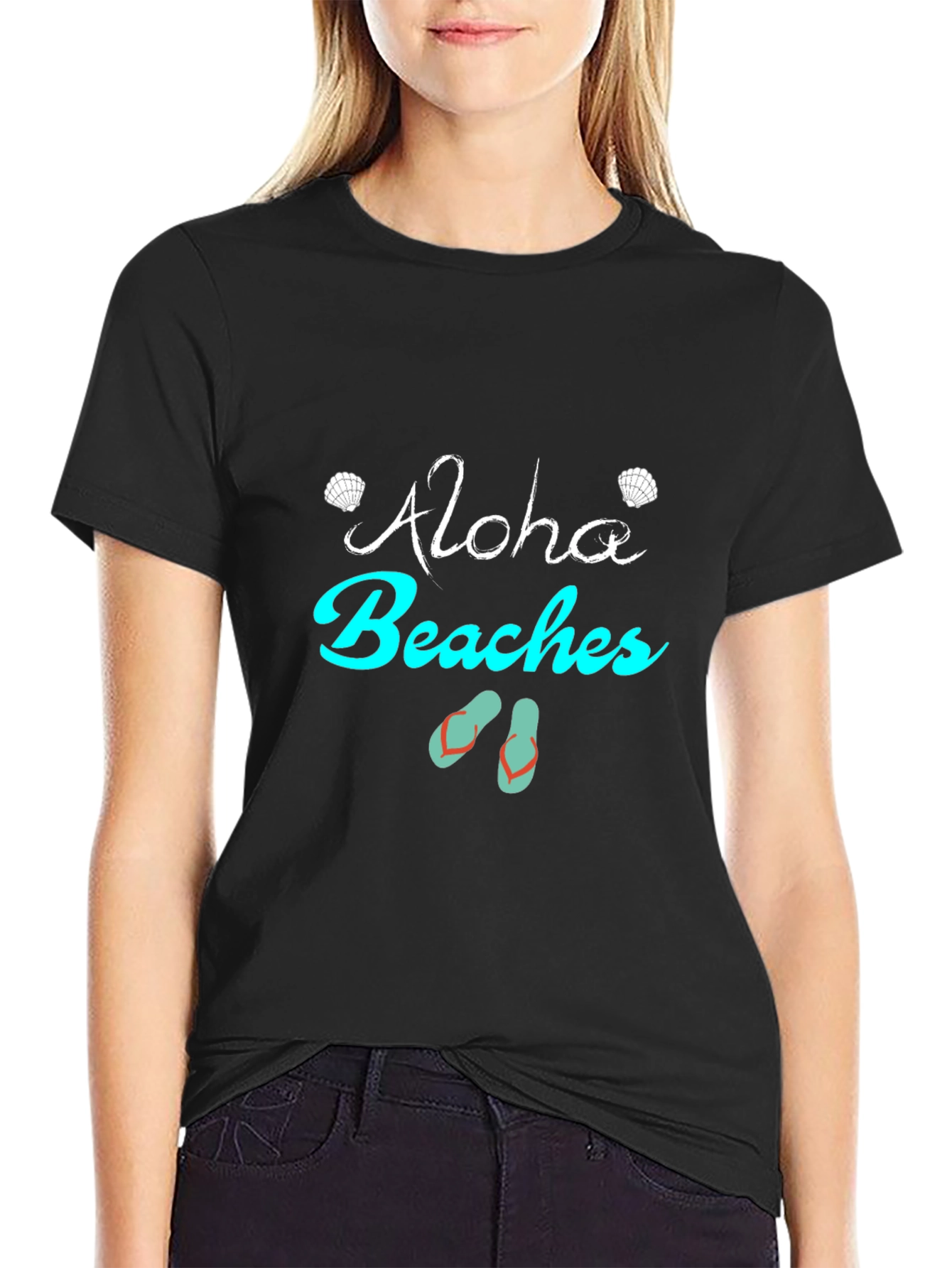 Aloha Beaches Graphic Print Tee