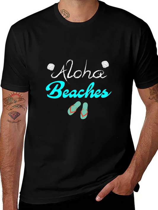 Aloha Beaches Graphic Print Tee