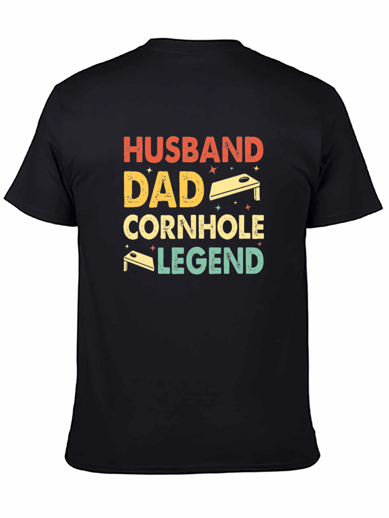 Husband Dad Cornhole Legend Graphic T-Shirt