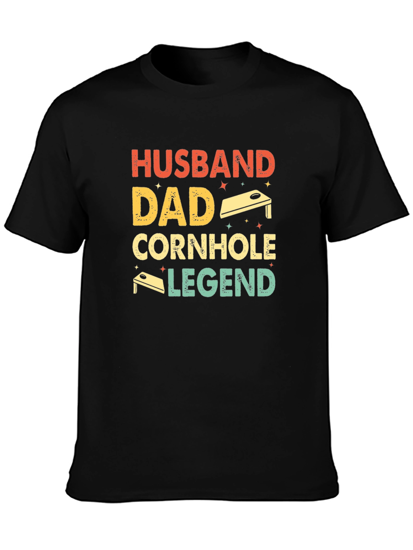 Husband Dad Cornhole Legend Graphic T-Shirt