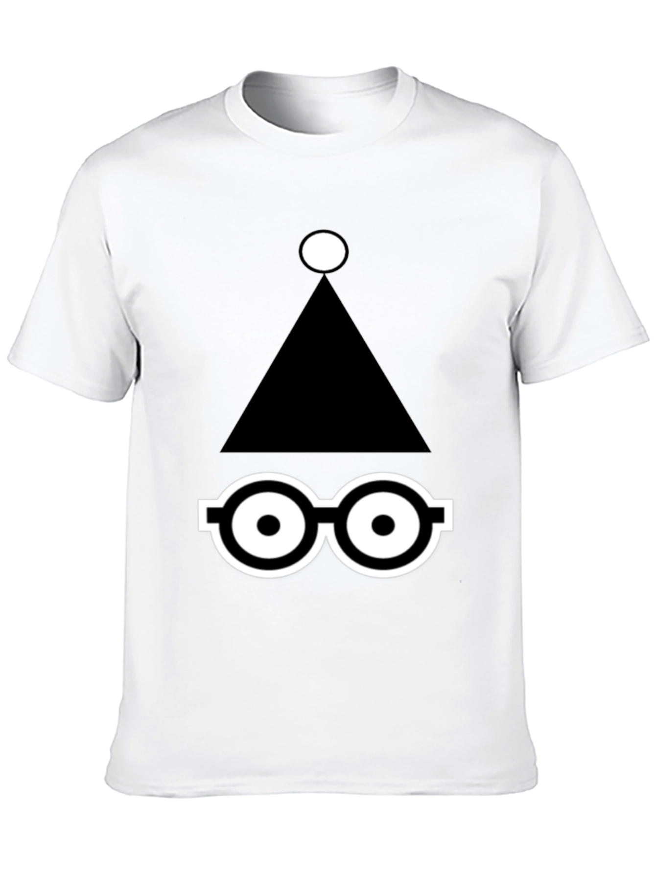 Abstract Graphic Print Black T-Shirt