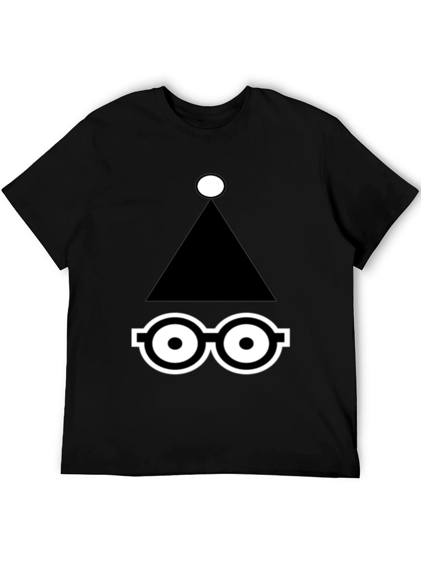 Abstract Graphic Print Black T-Shirt