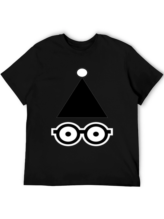 Abstract Graphic Print Black T-Shirt