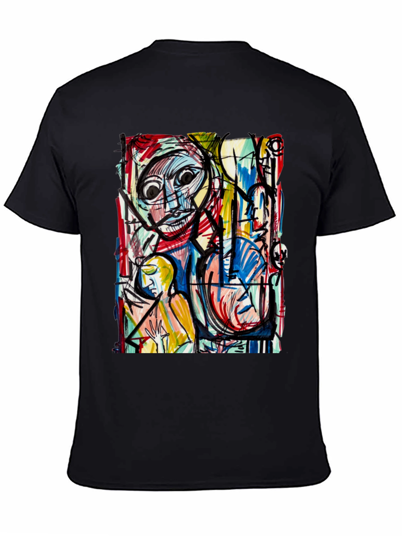 Abstract Art Print Tee - Unique Graphic T-Shirt