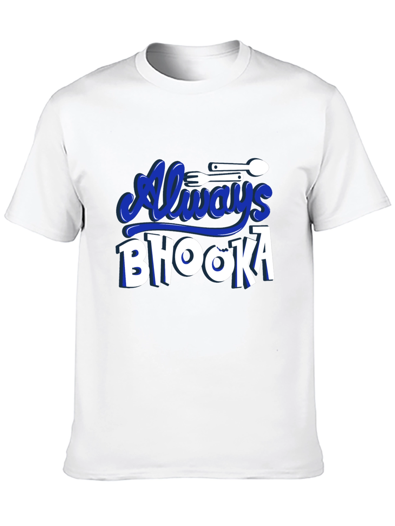 Always Bhooka Graphic Tee - Black Cotton T-Shirt