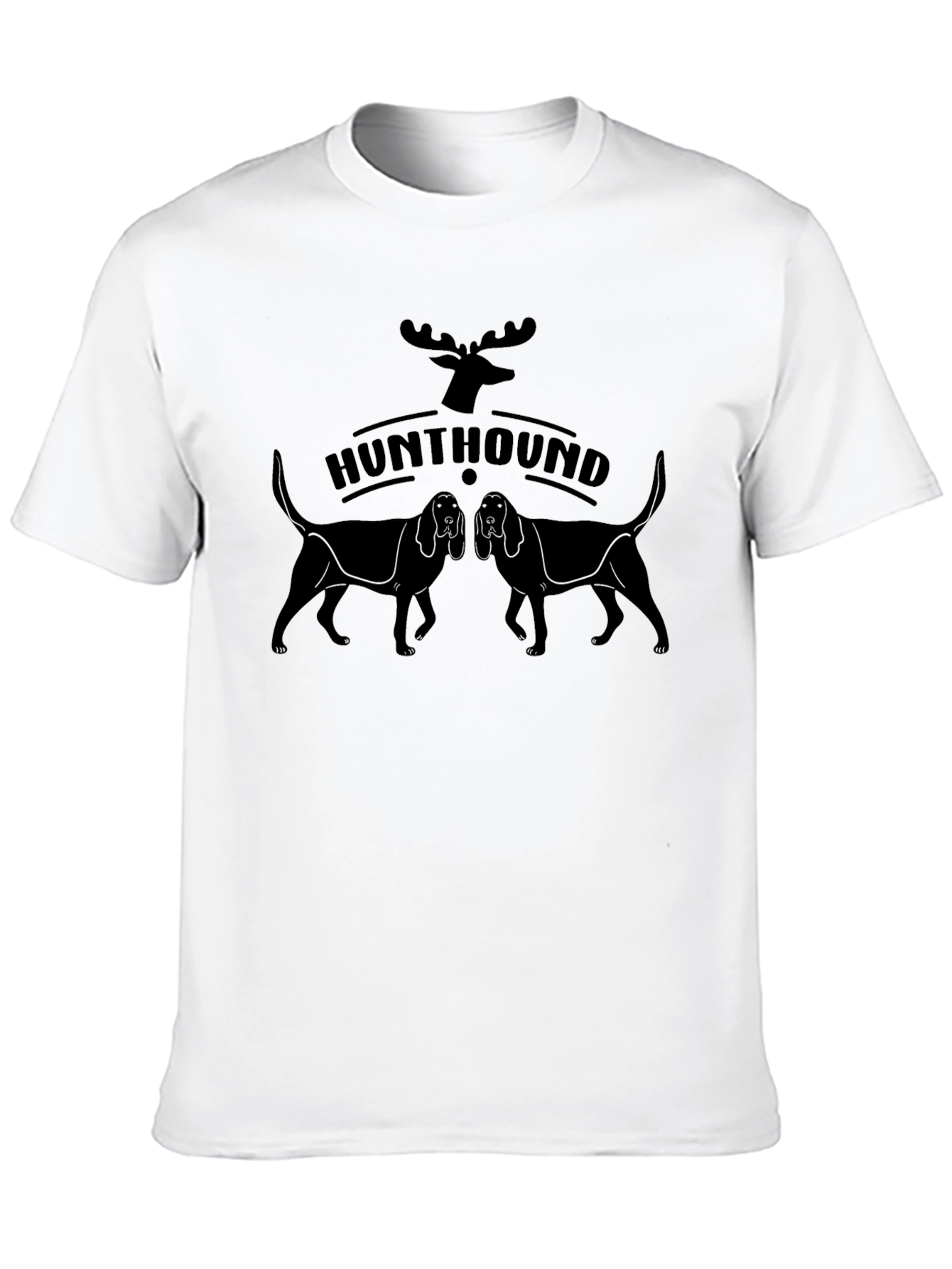 Hunt Hound Tee - Black Graphic Print