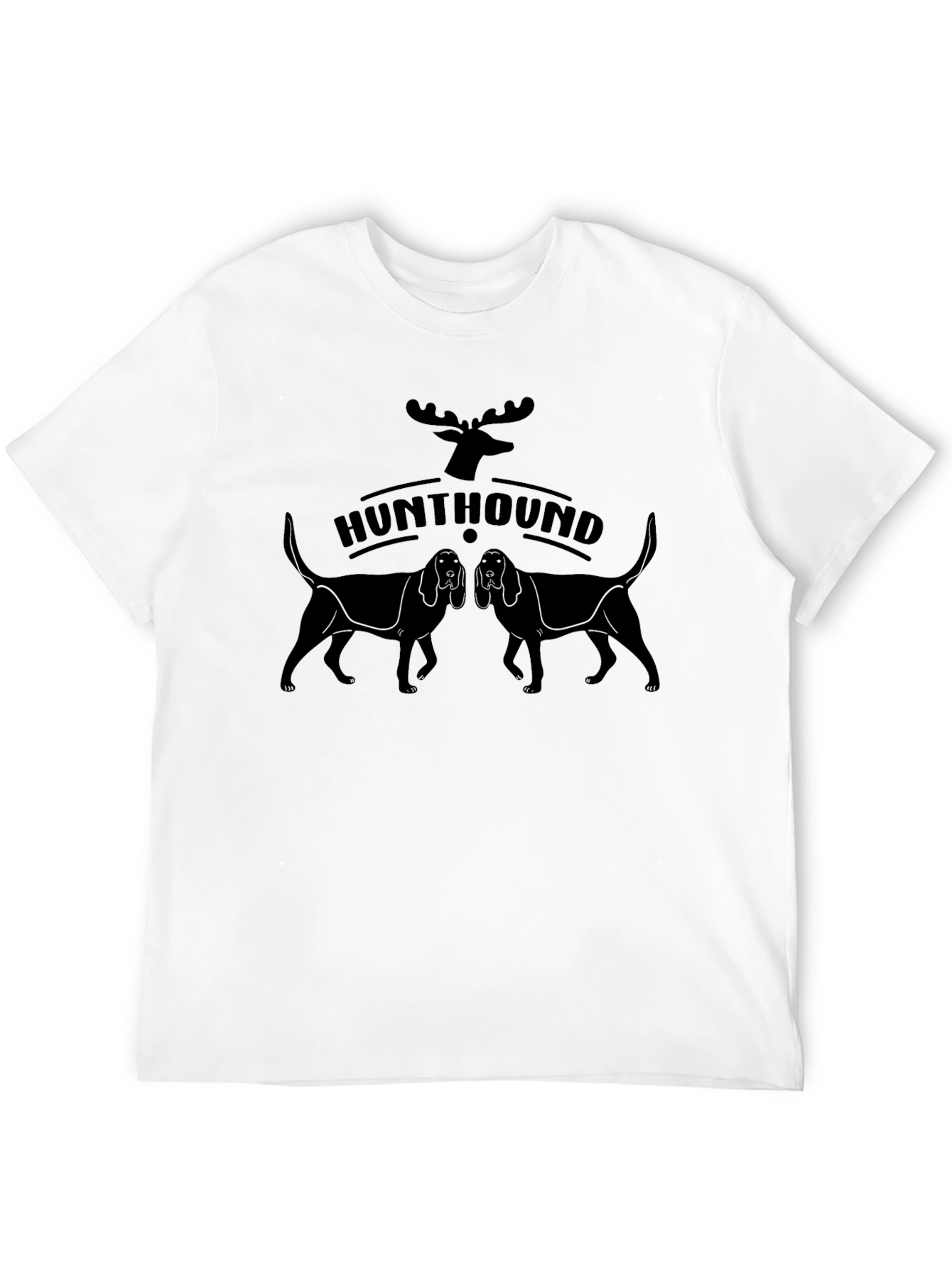 Hunt Hound Tee - Black Graphic Print