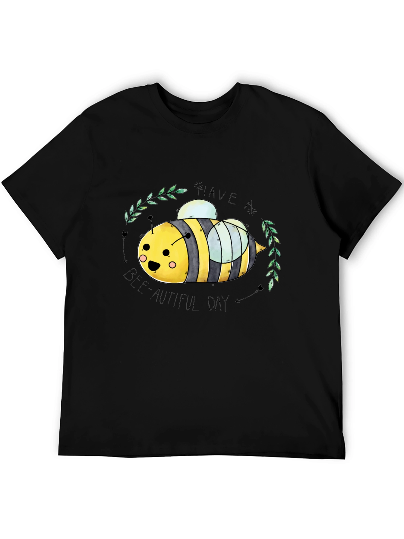 Have a Bee-Autiful Day Graphic Tee - Black