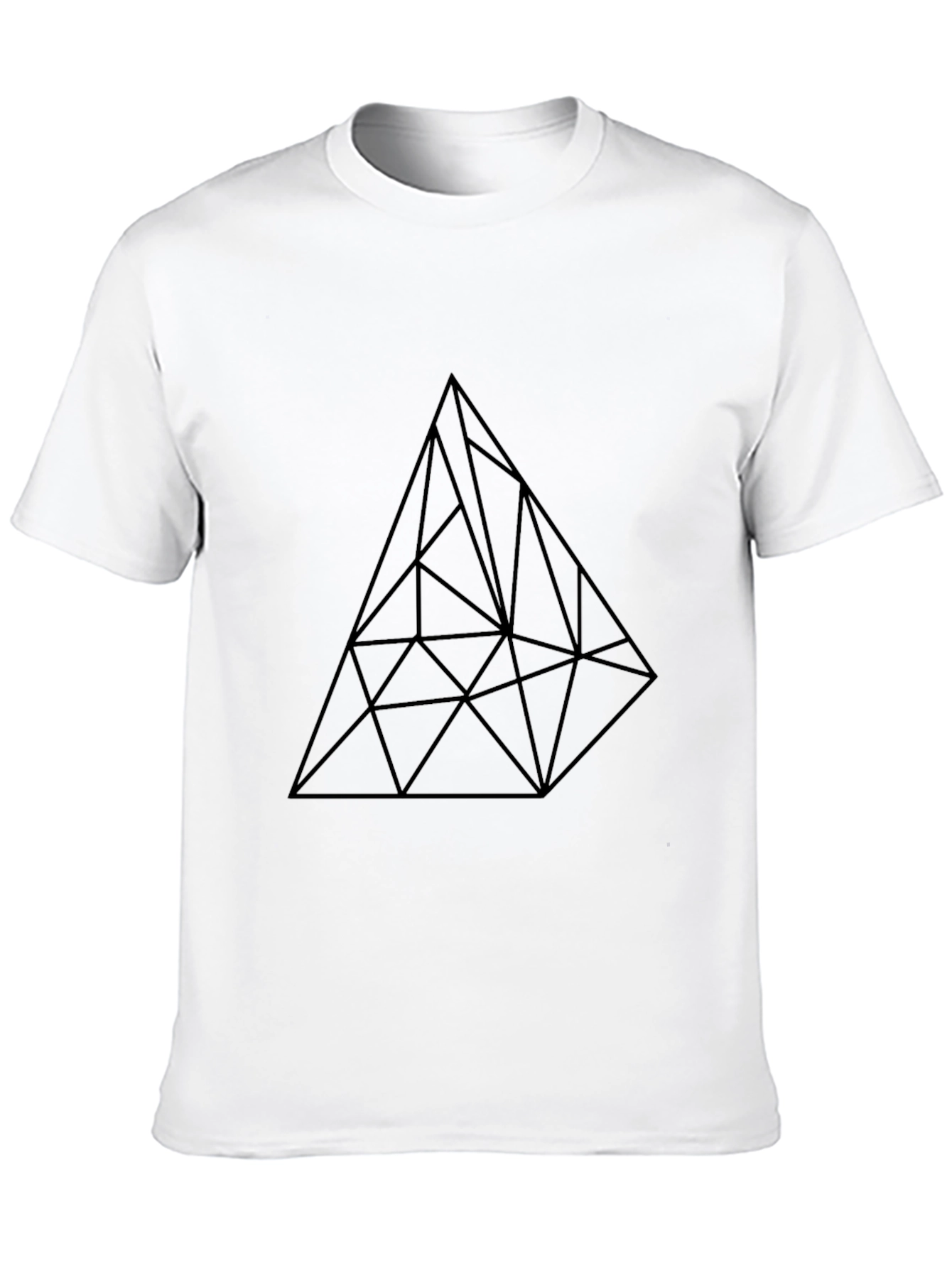 Abstract Geometric Triangle Graphic T-Shirt
