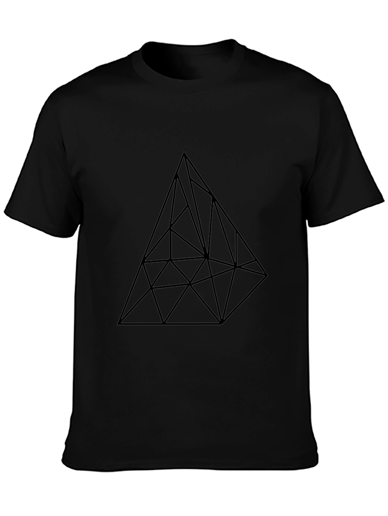 Abstract Geometric Triangle Graphic T-Shirt